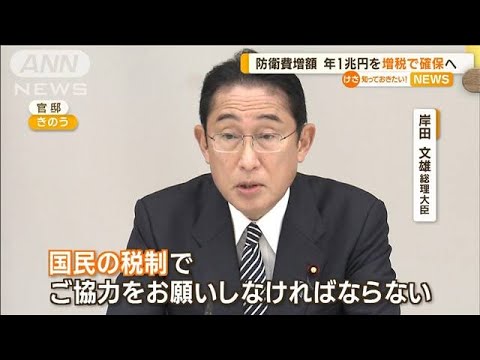 岸田総理「国民の税制で協力を」　防衛費増額“年1兆円”増税で確保へ　所得税以外で(2022年12月9日)