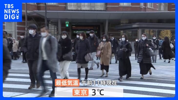 対策しても「寒さがこたえる…」関東各地で今季一番の冷え込み　16日も続く見込み｜TBS NEWS DIG