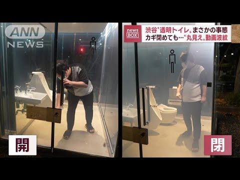 渋谷“透明トイレ”まさかの“丸見え”…原因と対策は(2022年12月16日)