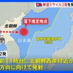 防衛副大臣「厳重に抗議し、強く非難」北朝鮮、弾道ミサイル2発を発射　発射は今年に入り35回目｜TBS NEWS DIG