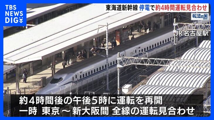 乗客「最悪、あすは仕事を休みにしようかと」東海道新幹線 上下線で約4時間の運転見合わせ｜TBS NEWS DIG