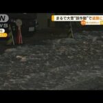 沖縄にまるで大雪…「大量の泡」道路に散乱　消火設備が“誤作動”(2022年12月20日)