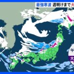 【予報士解説】“普段はあまり雪降らない”九州南部、四国、近畿でも雪…週末の天気は？ 降雪100cm予想も｜TBS NEWS DIG