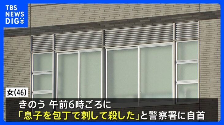 中学生の息子を包丁で刺し殺害　栃木・那須塩原市在住の４６歳の女逮捕｜TBS NEWS DIG