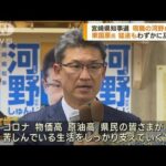 宮崎県知事選　現職の河野氏が4期目の当選果たす(2022年12月26日)