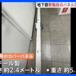 東京メトロ新富町駅階段で重さ5キロのパネルはずれ70代女性けが　東京・中央区｜TBS NEWS DIG