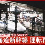 【速報】東海道新幹線　午後5時すぎに運転を再開　ほぼ全区間で遅れ