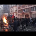 6人死傷の銃撃きっかけに　パリ中心部で暴動発生(2022年12月24日)