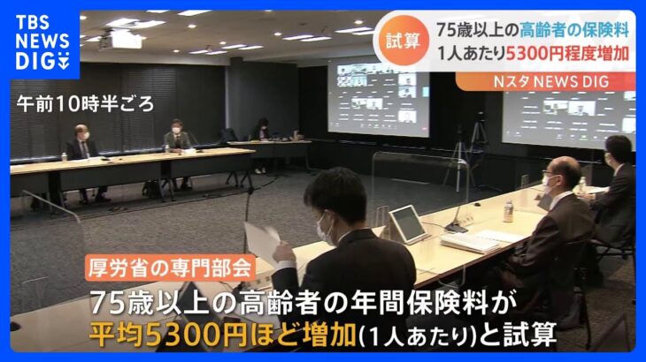 75歳以上の年間保険料5000円超増に　医療制度改革に伴い　厚生労働省試算｜TBS NEWS DIG