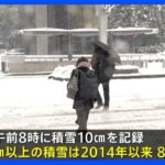 普段降らない地域でも「大雪」 名古屋では8年ぶりに積雪10センチ以上 岐阜・郡上市ではスリップとみられる交通事故が約200件｜TBS NEWS DIG