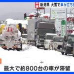 新潟・国道8号　新潟市方面は1時間に100メートルほど進む　記録的大雪での滞留いまだ解消されず｜TBS NEWS DIG