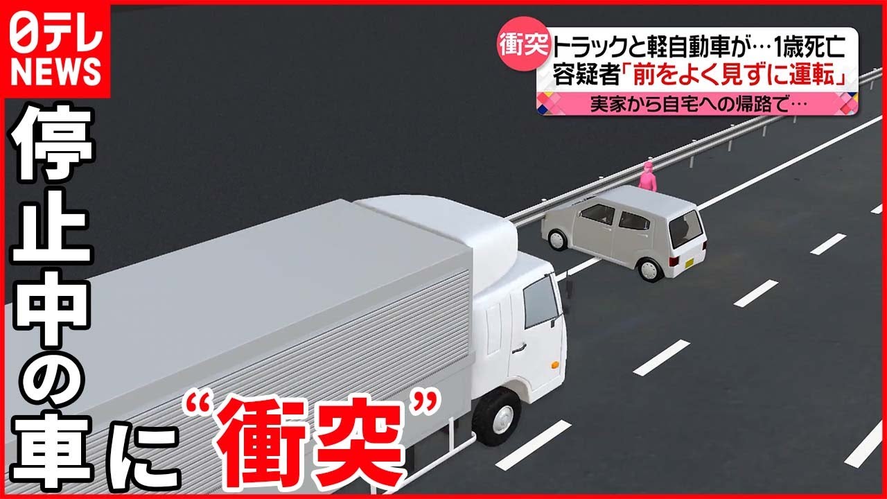 【事故】1歳男児が死亡 トラック運転手「前をよく見ず運転」