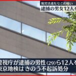 【不起訴処分】風営法違反などの疑い 逮捕の男女12人 東京地検
