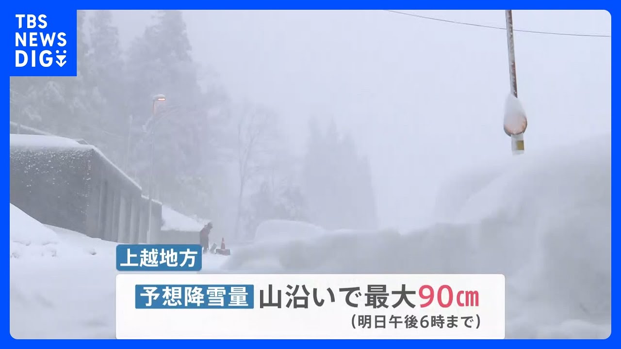 10年に一度の“最強寒波”　各地で大雪の影響…倒木直撃で男性が死亡　岡山県では｢顕著な大雪情報｣【news23】｜TBS&nbsp;NEWS&nbsp;DIG
