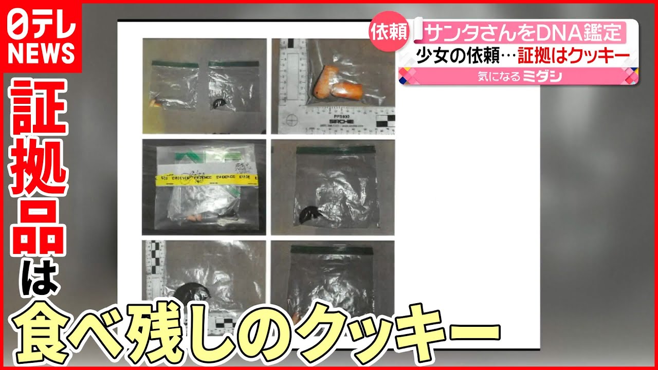 【サンタさんは本物？】10歳少女が“DNA鑑定”依頼 “証拠のクッキー”を警察が分析 アメリカ