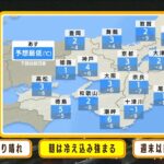 【1月17日(火)】火曜日は冬らしい寒さ戻る　週末以降は「冬将軍」が“本気モード”に【近畿地方】