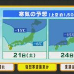 【1月19日(木)】木曜日は穏やかな冬晴れ　来週は『強烈な寒波で極寒』に…【近畿地方】