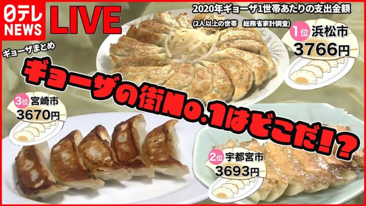 【ギョウザまとめ】長さ12センチの焼き餃子/焼き面パリッそれ以外モチッ　手作り町中華餃子/ぎょうざの満州　人気チェーン店の原点　など（日テレNEWS LIVE）