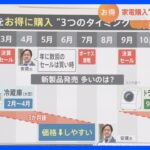 ドラム式洗濯機は12月～2月、エアコンは4月～6月がお得 「最新家電」買い替えのコツ ポイントは「3か月後」｜TBS NEWS DIG