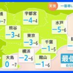 【1月25日 関東の天気】＃東京 ＃初雪 ＃一番寒い｜TBS NEWS DIG