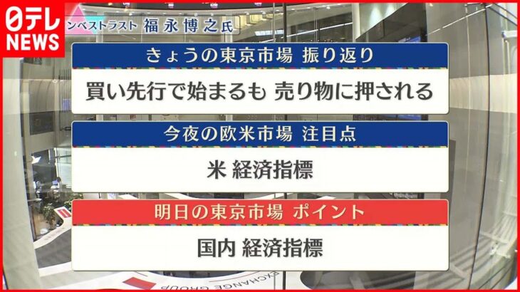 【1月26日の株価市場】株価見通しは？　福永博之氏が解説