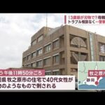 13歳娘が刃物で？40代の母親死亡　トラブル相談なく…「捜査」ではなく「調査」に(2023年1月17日)