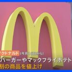 マクドナルドも値上げ　ハンバーガー150円→170円　8割の商品｜TBS NEWS DIG