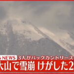 【速報】鳥取・大山で雪崩 巻き込まれた2人救助 1人は自力で下山中
