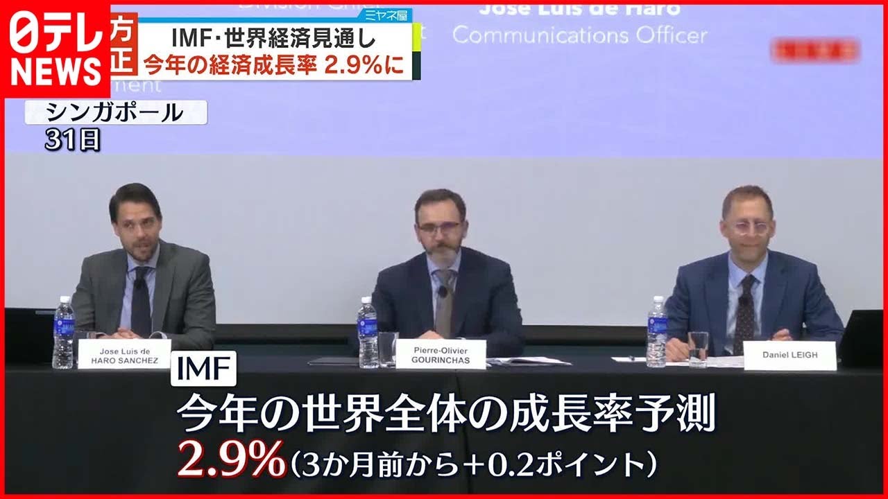【世界経済見通し】成長率予測2.9％に上方修正 IMF