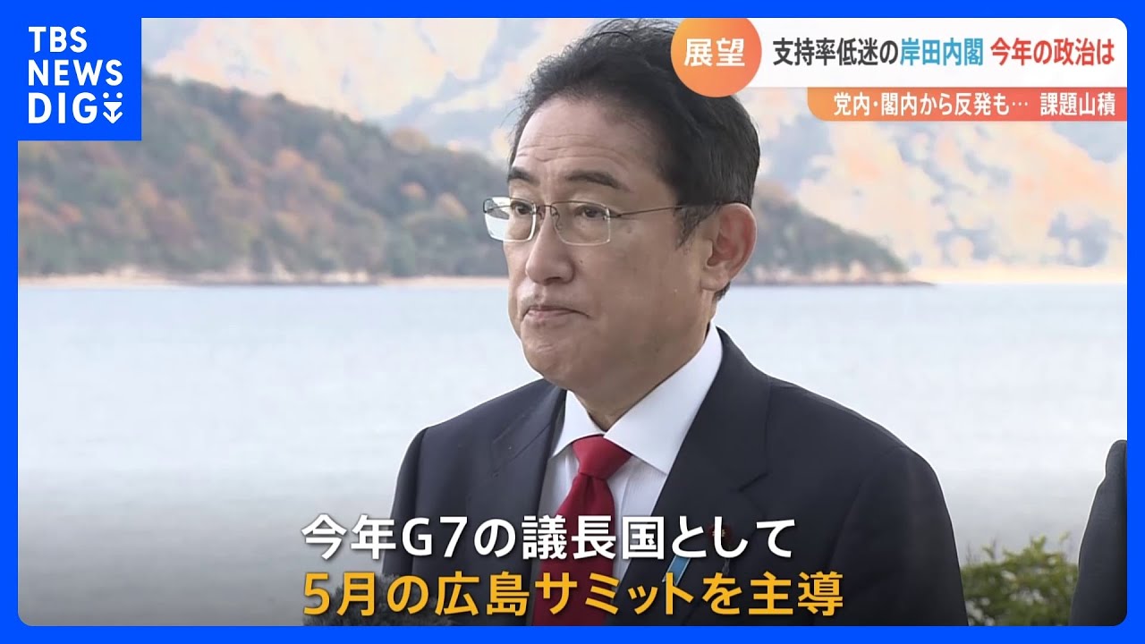 2023年　支持率下落止まらぬまま…どうなる岸田内閣　「大きな国政選挙なし」「“ポスト岸田”不在」｜TBS&nbsp;NEWS&nbsp;DIG