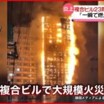 【韓国・釜山】23階建て複合ビルが“火柱”…「一瞬で燃え広がった」