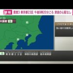【速報】東京23区など関東地方で震度3　午後9時20分ごろ(2023年1月29日)