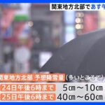 関東地方　24日・25日に北部で大雪か　平野部も警戒・注意を｜TBS NEWS DIG