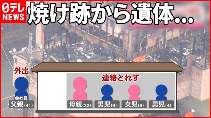 【住宅火災】母と子ども3人連絡取れず…祖父が胸の内を語る「目に入れても痛くない…」