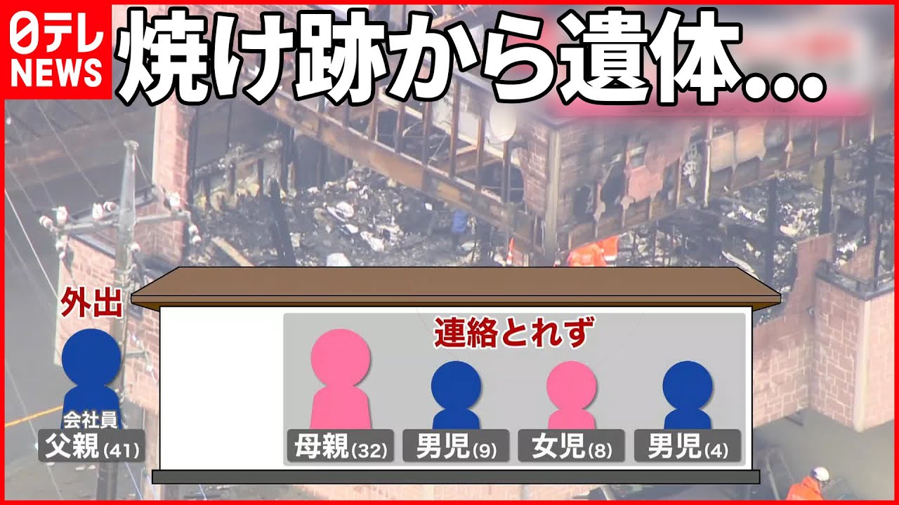 【住宅火災】母と子ども3人連絡取れず…祖父が胸の内を語る「目に入れても痛くない…」