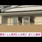 「家の中で人が倒れている」30代男性と幼い男児2人　搬送先で死亡　近くには練炭が(2023年1月14日)