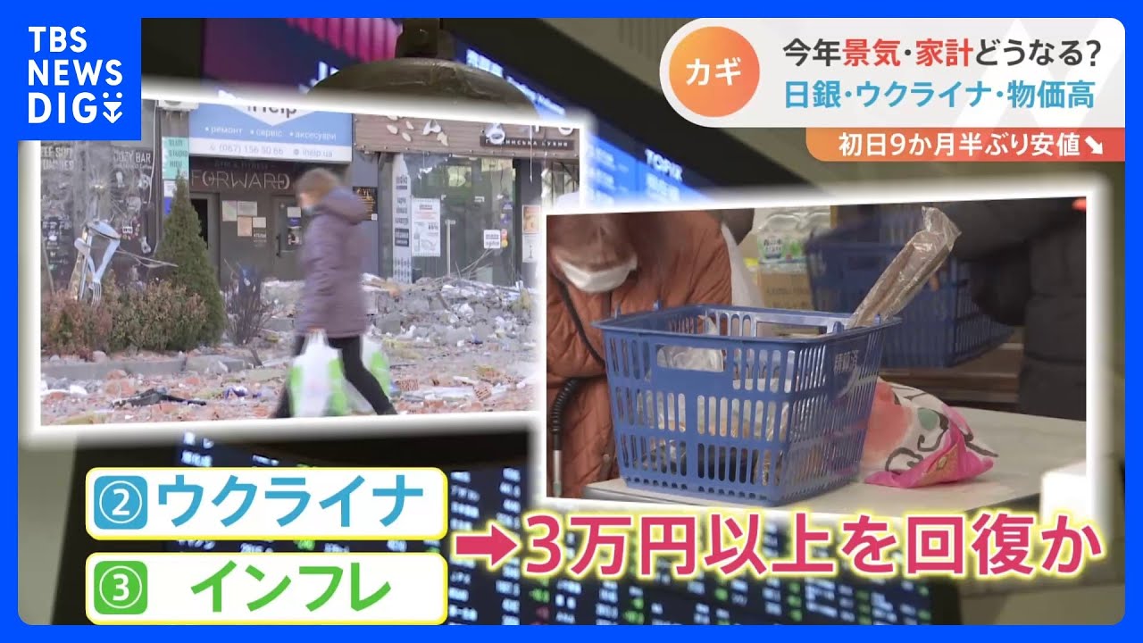 日経平均は“3万3000円”予想も　2023年の景気は「曇りのち晴れ」？東証大発会｜TBS&nbsp;NEWS&nbsp;DIG