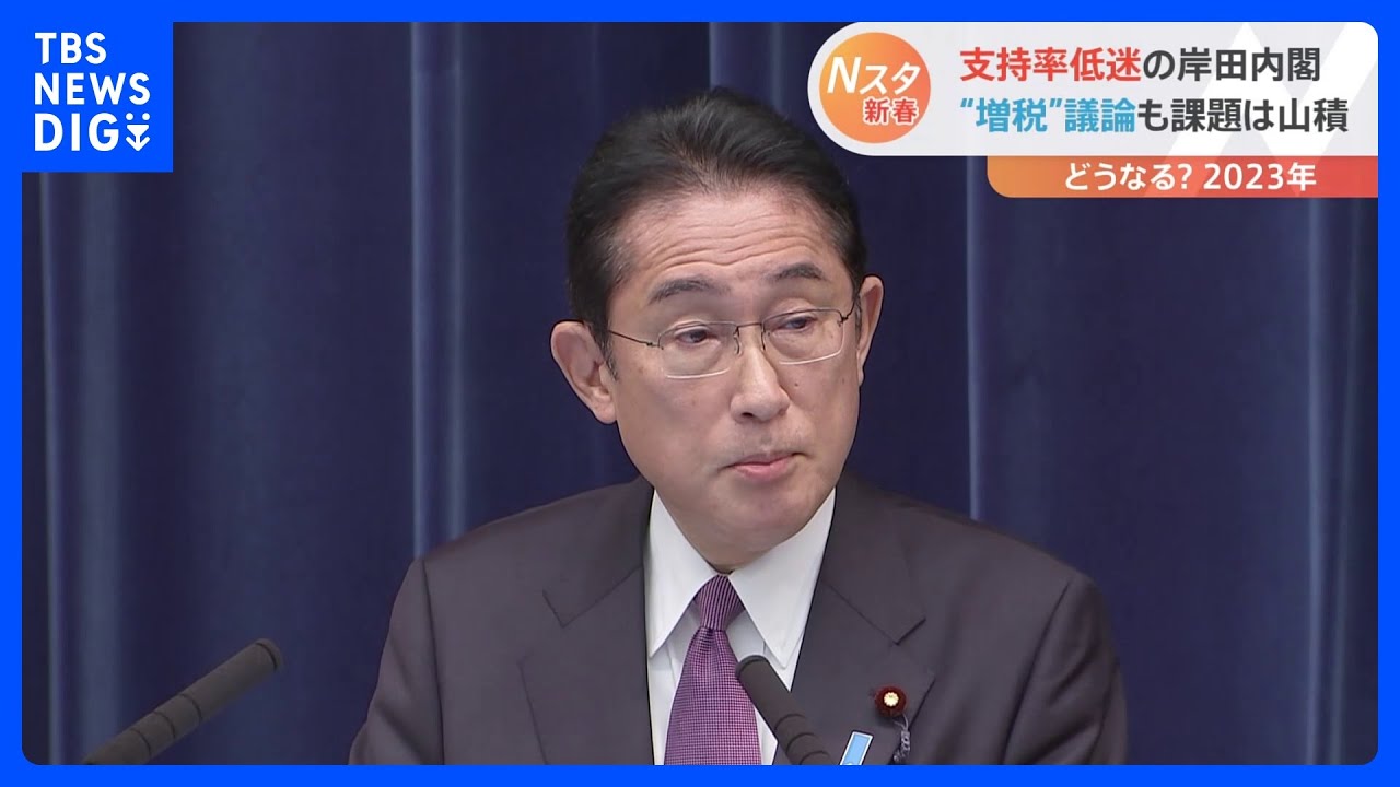 支持率低迷の岸田内閣　“増税”&nbsp;“コロナ”･･･課題山積　今年の政治展望　官邸キャップ解説｜TBS&nbsp;NEWS&nbsp;DIG