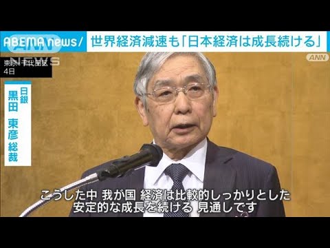 黒田日銀総裁「日本は金融緩和などにより成長続ける」(2023年1月4日)