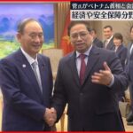 【菅前首相】ベトナム首相と連携を確認…外交関係樹立50周年を前に