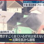 【火事】アパートの一室から出火…けが人なし 千葉・習志野市