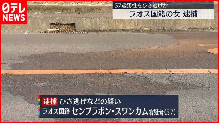 【ひき逃げ】路上に横になっていた男性死亡 ラオス国籍の女を逮捕