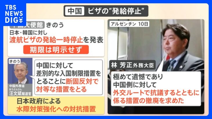 中国が日韓に渡航ビザの発給を一時停止  水際対策強化への対抗措置か 留学やビジネスにも影響が・・・｜TBS NEWS DIG