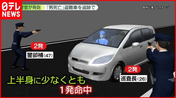 【警官発砲…】“盗難車”を追跡で　男死亡…大阪府警「詳細は調査中」