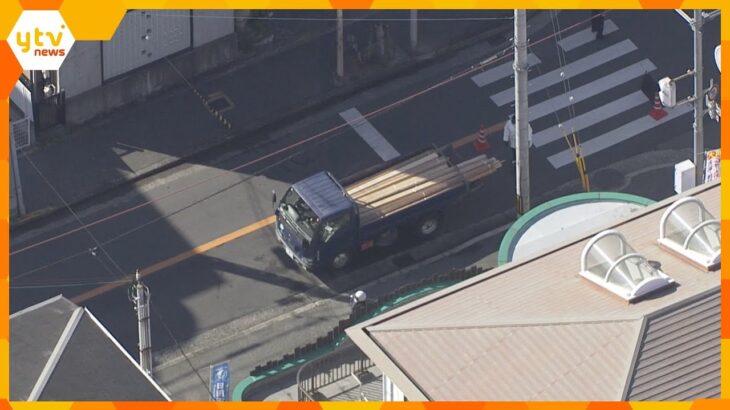 横断歩道を渡っていた男子中学生がトラックにはねられ死亡　運転していた男を現行犯逮捕　大阪・堺市