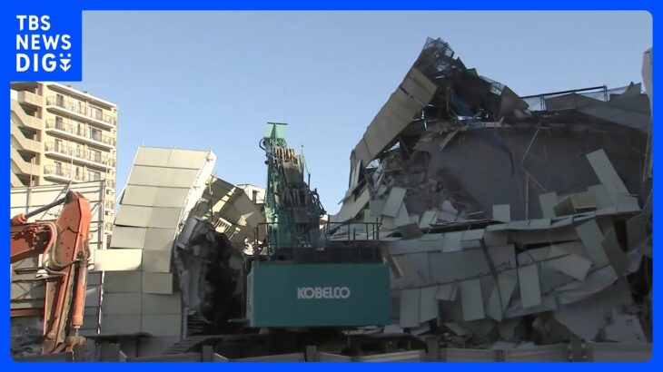 「ドカンと揺れた」ビルの解体工事現場でパネルが崩れる　けが人1人　千葉・船橋市｜TBS NEWS DIG