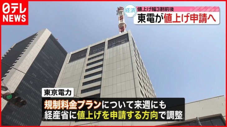 【東京電力】値上げ申請へ…一般家庭の約半数契約「規制料金プラン」