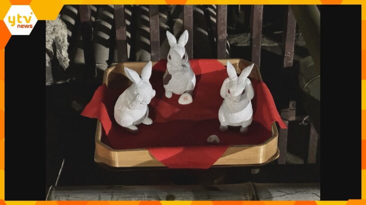 干支のウサギの置物４体、神社から盗まれる　「罰当たりや、情けない」大阪・吹田市