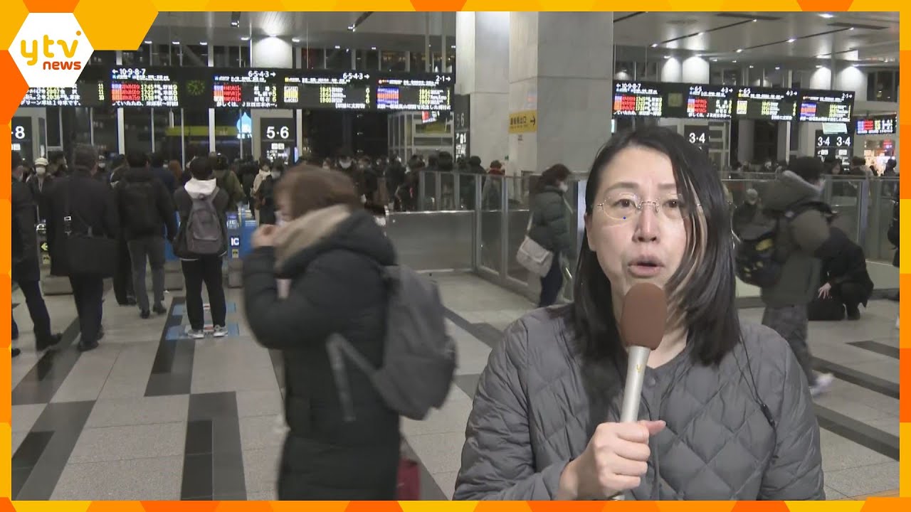 交通機関に影響　大阪環状線など始発から通常通り運転予定　天候次第で運休も　２４日午後５時現在