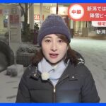 新潟では「暴風雪警報」も 降雪ピークは“夕方から夜”　帰宅時間駅の様子【中継 新潟・長岡市】｜TBS NEWS DIG